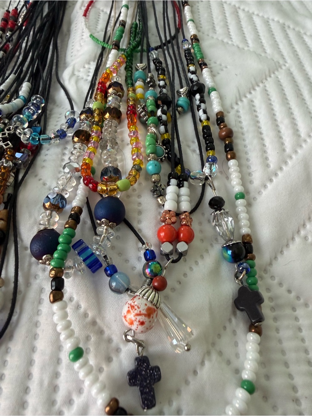 100+ Piece Lot Women's Glass, Natural Stone Hand Beaded Necklaces/Bracelets - Picture 11 of 16